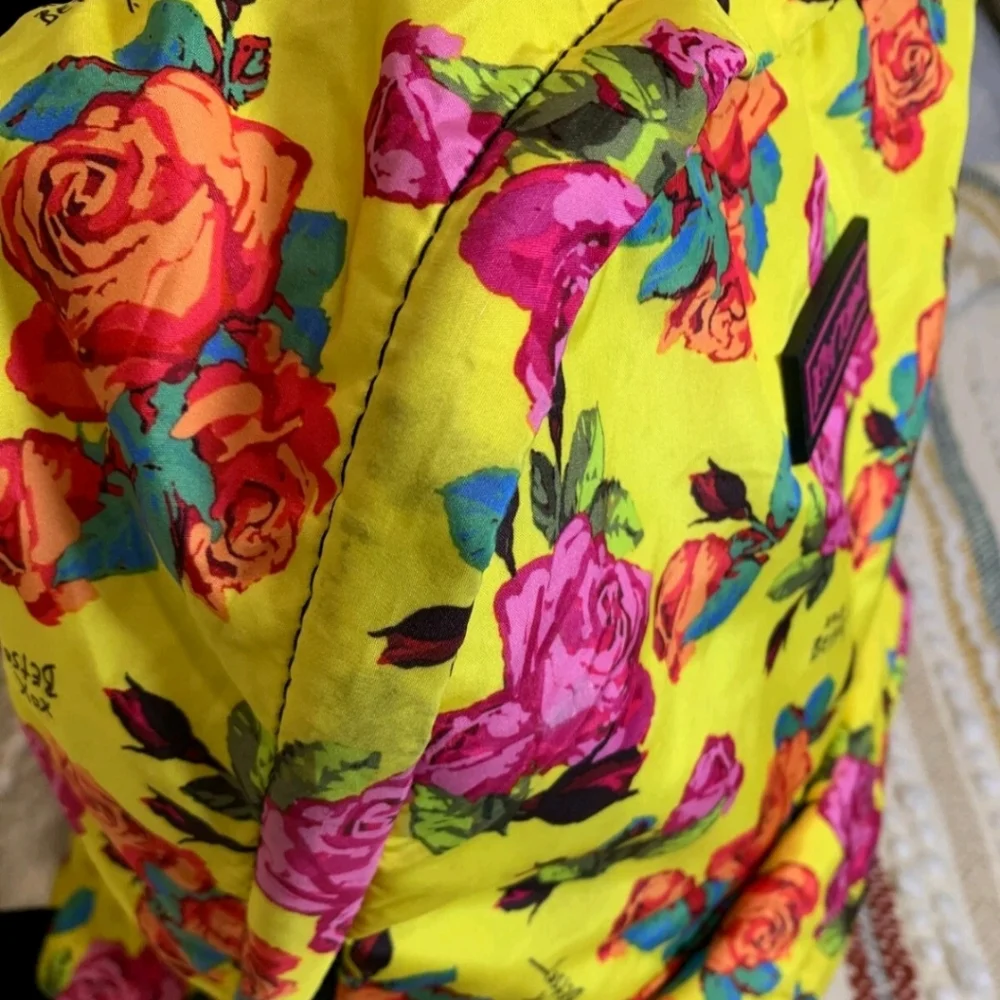 Betsey Johnson Yellow Floral Backpack - Picture 3 of 12